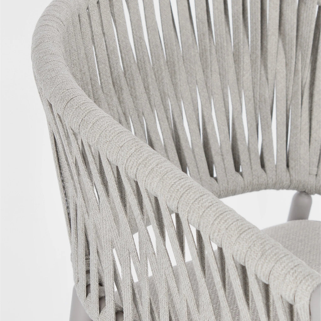 FLORENCIA Outdoor Dining Chair in Moon/Sand - Bizzotto | Milola