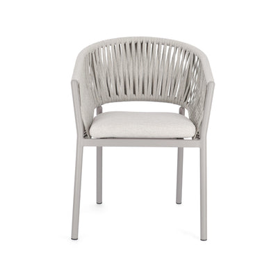 FLORENCIA Outdoor Dining Chair in Moon - Bizzotto | Milola