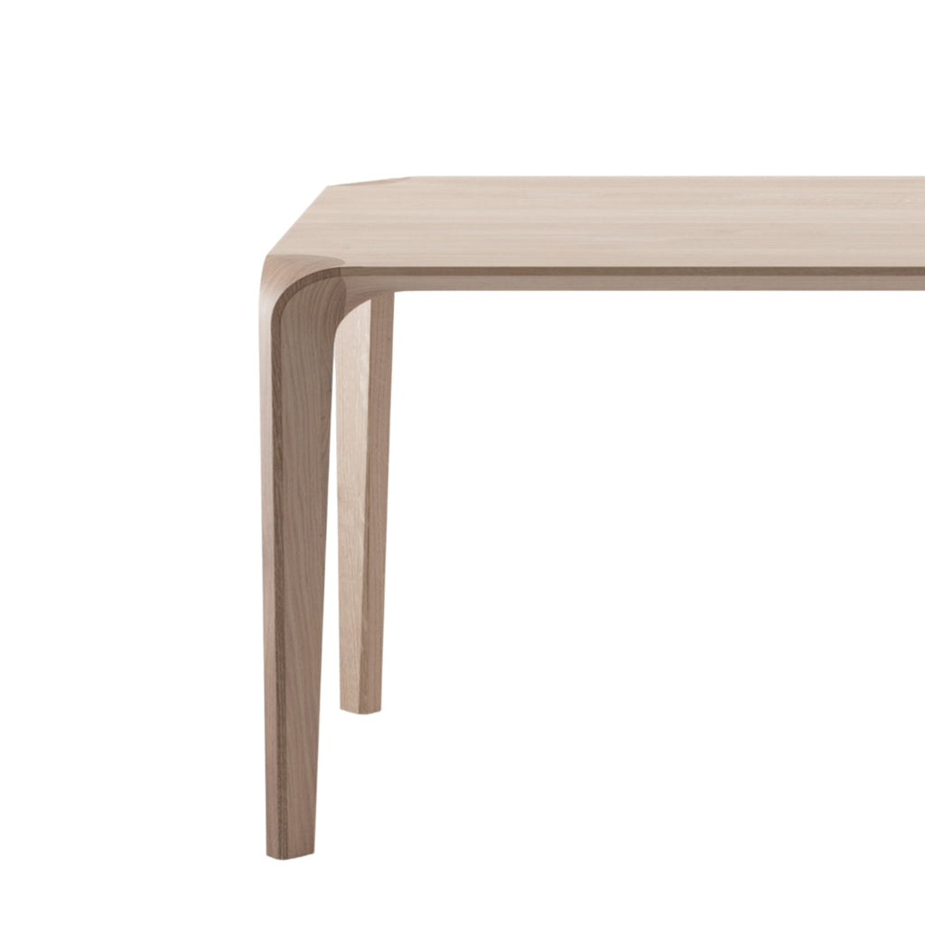 FLOW Dining Table in Oak Natural Soap - Artisan | Milola