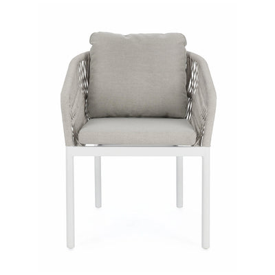 GALDANA Outdoor Dining Chair in White Beige - Bizzotto | Milola