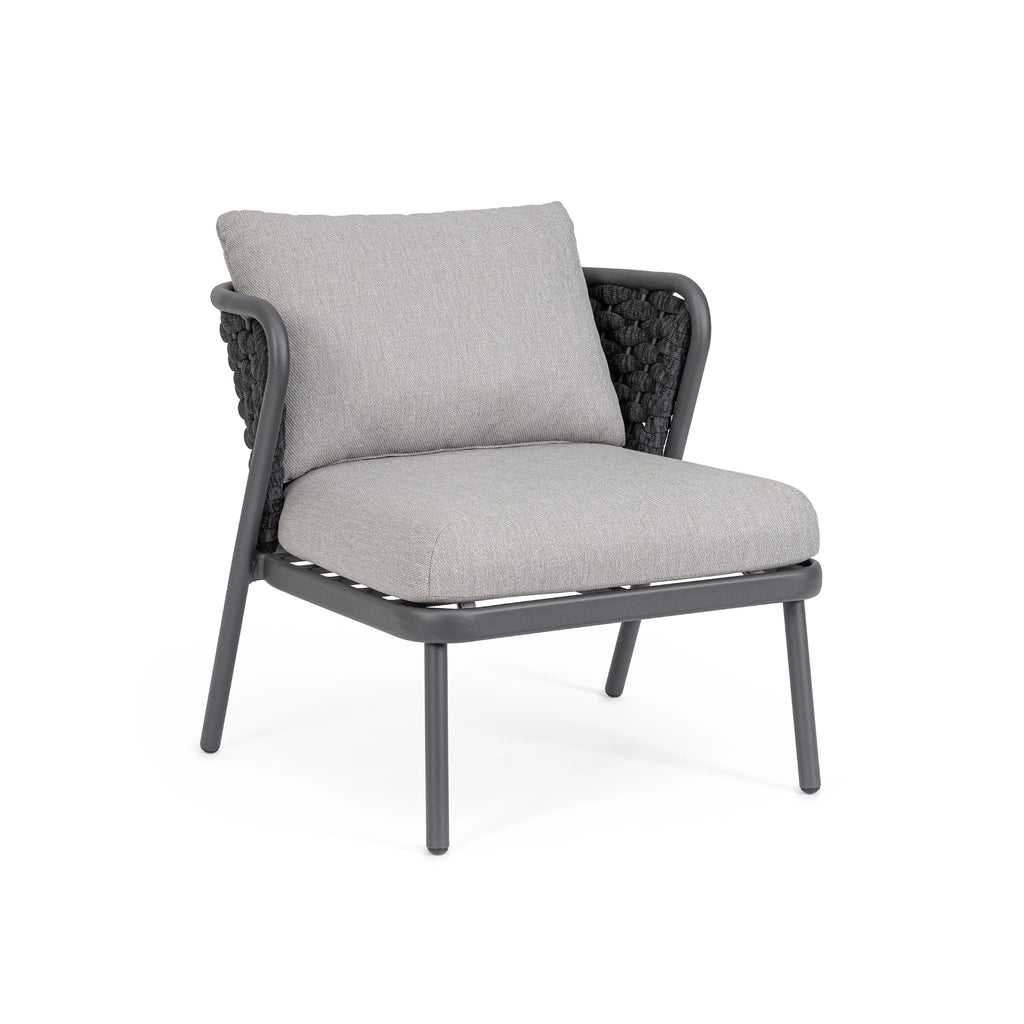 HARLOW Outdoor Sofa Set in Charcoal/Graphite - Bizzotto | Milola