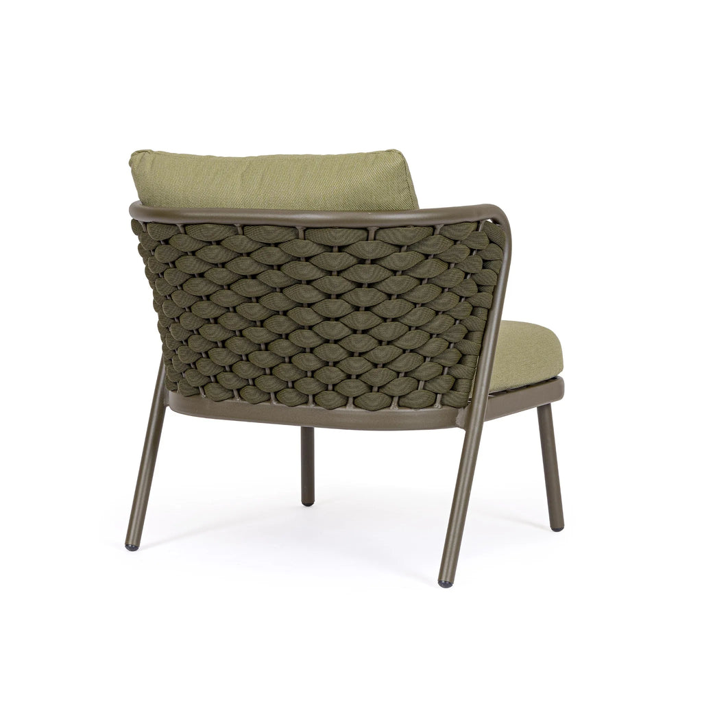 HARLOW Outdoor Lounge Chair in Green - Bizzotto | Milola