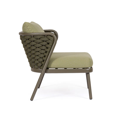 HARLOW Outdoor Lounge Chair in Green - Bizzotto | Milola