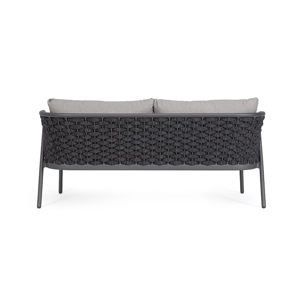 HARLOW Outdoor Sofa Set in Charcoal/Graphite - Bizzotto | Milola