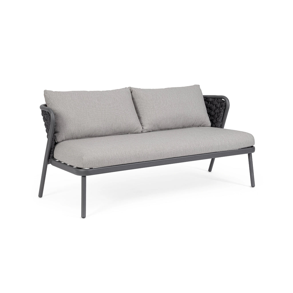 HARLOW Outdoor Sofa Set in Charcoal/Graphite - Bizzotto | Milola