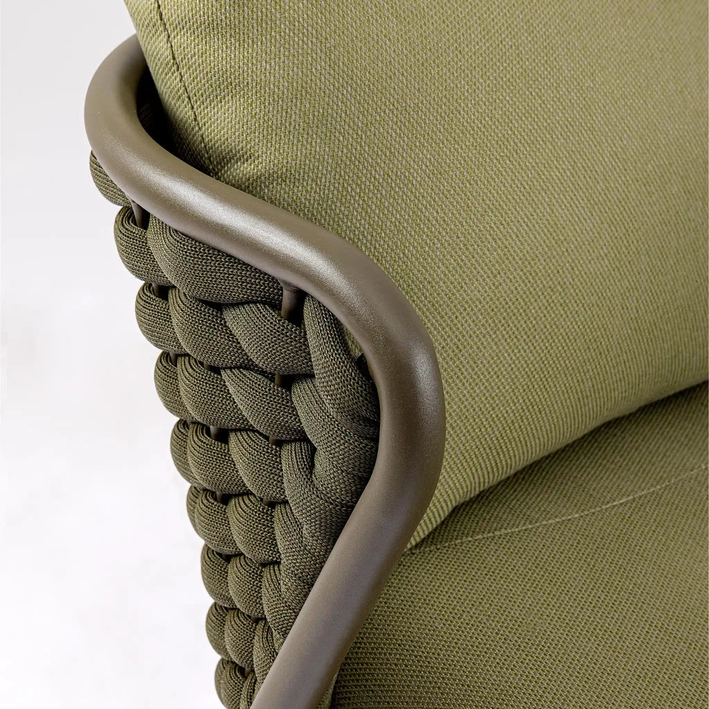 HARLOW Outdoor Lounge Chair in Green - Bizzotto | Milola