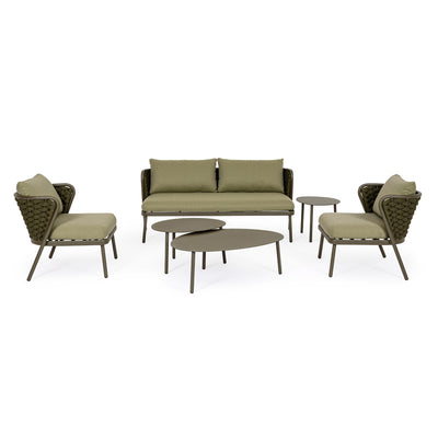 HARLOW Outdoor Sofa Set in Green - Bizzotto | Milola