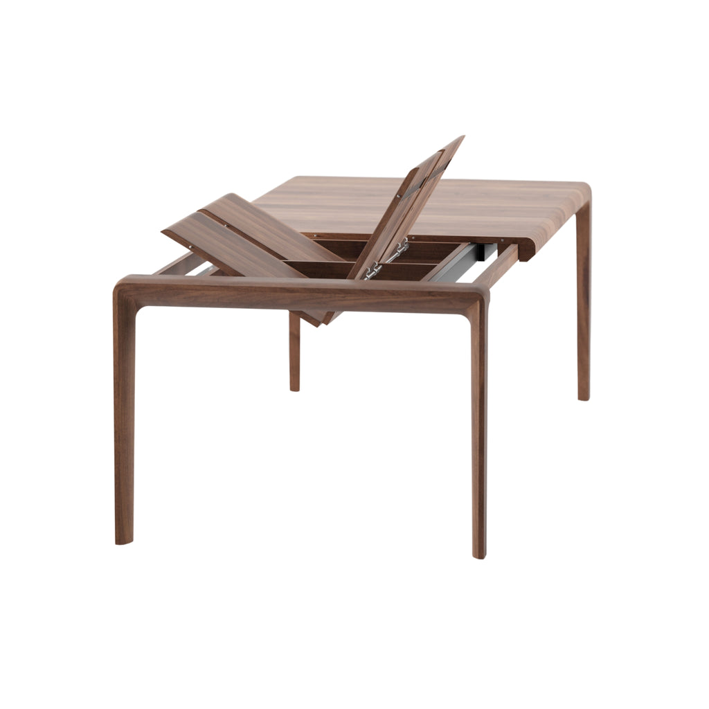 INVITO Extendable Dining Table in American Walnut Natural Soap - Artisan | Milola