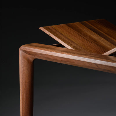 INVITO Extendable Dining Table in American Walnut Natural Soap - Artisan | Milola