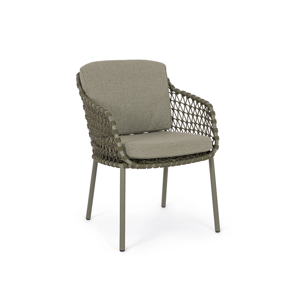 IVISSA Outdoor Dining Chair in Green - Bizzotto | Milola