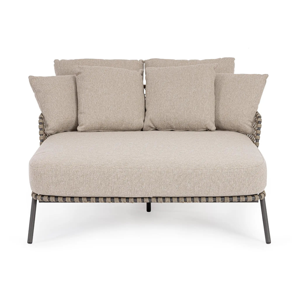 IVISSA Outdoor Daybed in Beige - Bizzotto | Milola