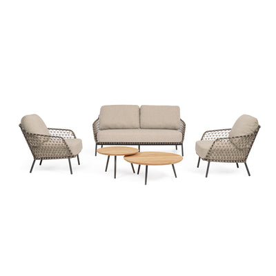 IVISSA Outdoor Sofa Set in Beige - Bizzotto | Milola