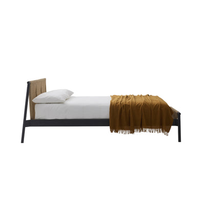 JACK-E INTRECCIO Bed with Woven Headboard - Bolzan | Milola