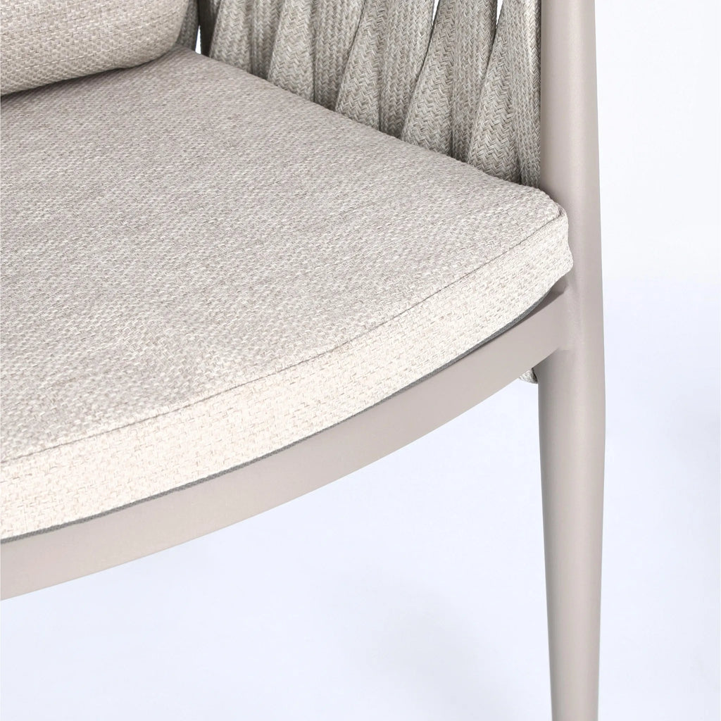 JACINTA Outdoor Dining Chair in Moon Sand - Bizzotto | Milola