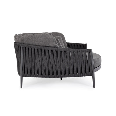 JACINTA Outdoor Daybed in Charcoal - Bizzotto | Milola