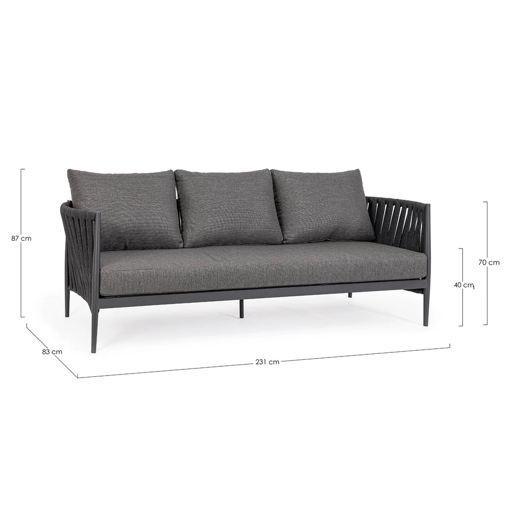 JACINTA Outdoor Sofa Dimensions - Bizzotto | Milola