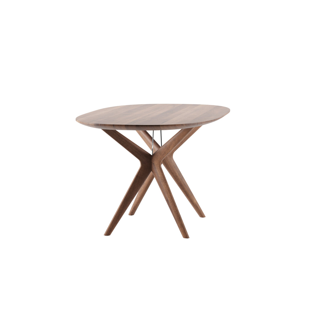 LAKRI Oval Dining Table in Walnut Natural Oil - Artisan | Milola