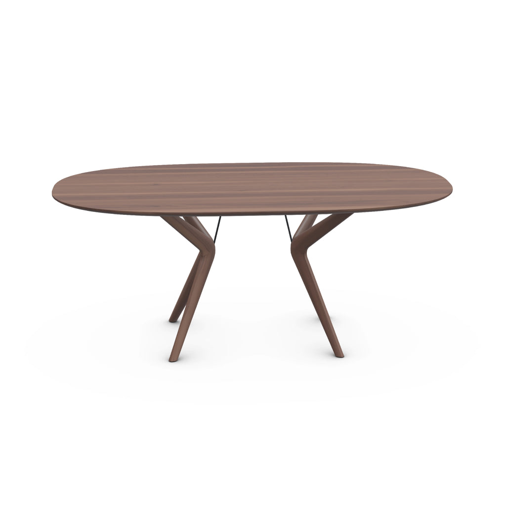 LAKRI Oval Dining Table in Walnut Natural Oil - Artisan | Milola