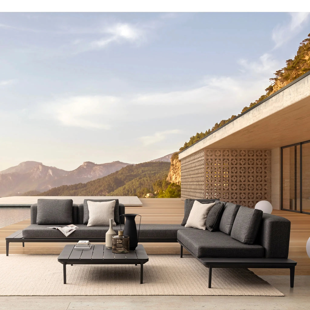 MATRIX Modular Outdoor Sofa in Charcoal - Bizzotto| Milola