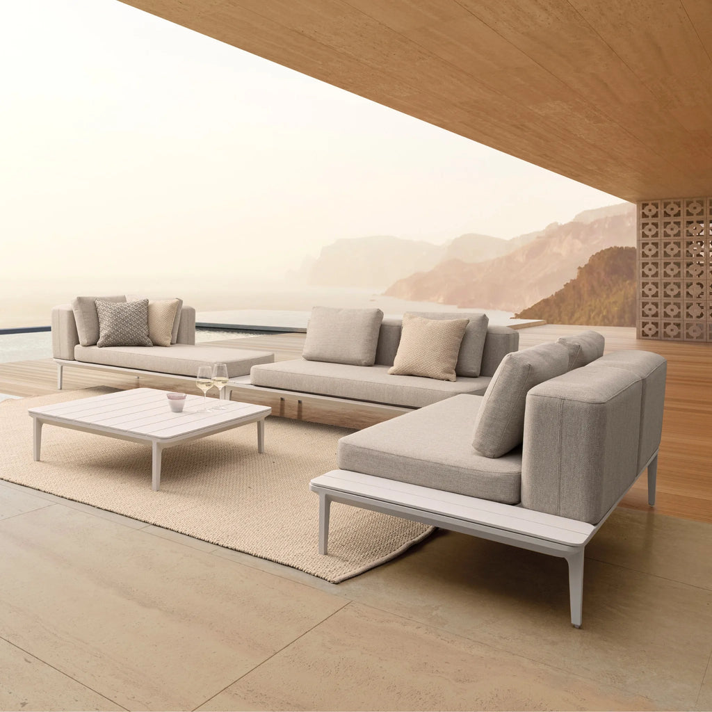 MATRIX Modular Outdoor Sofa in White - Bizzotto| Milola