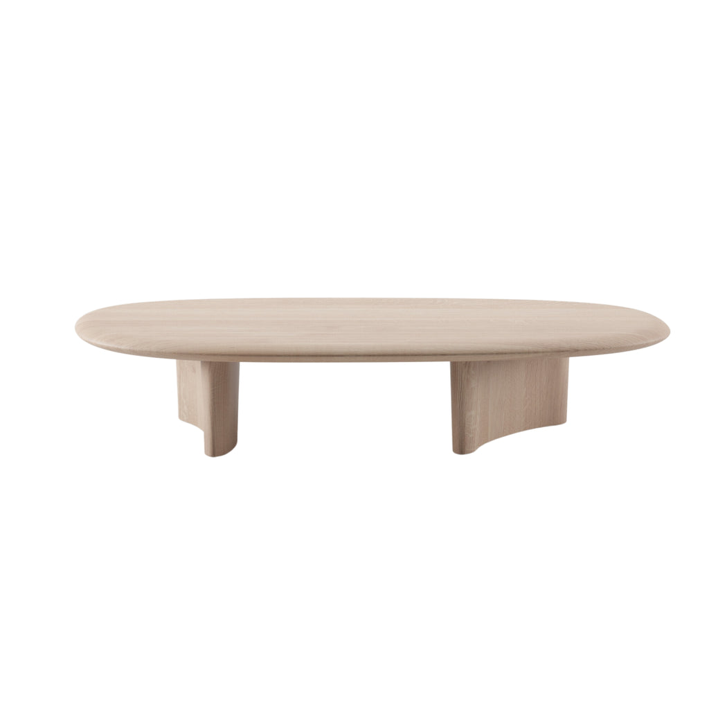 MONUMENT Oval Coffee Table in Oak Natural Soap - Artisan | Milola