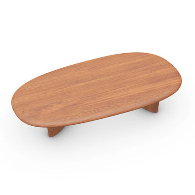 MONUMENT Oval Coffee Table in Oak Wenge Oil - Artisan | Milola