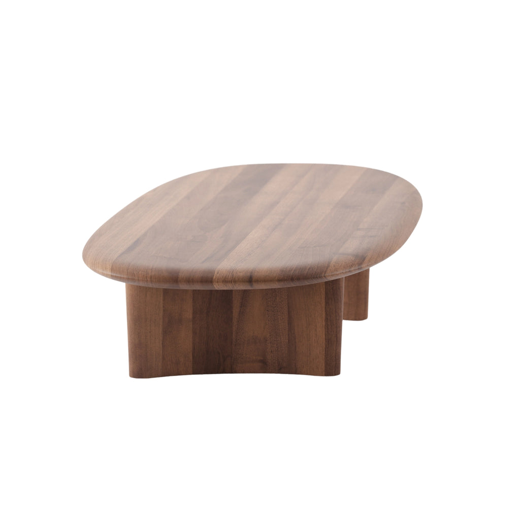 MONUMENT Oval Coffee Table in Walnut Natural Oil - Artisan | Milola