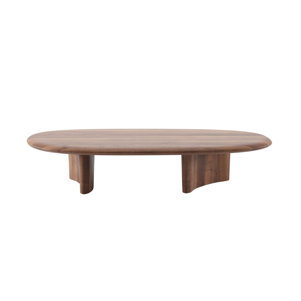 MONUMENT Oval Coffee Table in Walnut Natural Oil - Artisan | Milola