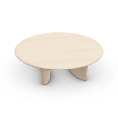 MONUMENT Round Coffee Table in Maple White Pigment Oil - Artisan | Milola