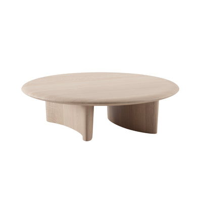 MONUMENT Round Coffee Table in Oak Natural Soap - Artisan | Milola