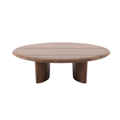 MONUMENT Round Coffee Table in Walnut Natural Oil - Artisan | Milola