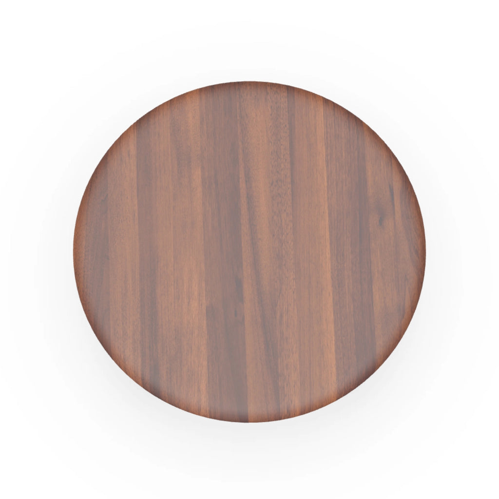 MONUMENT Round Coffee Table in Walnut Natural Oil - Artisan | Milola