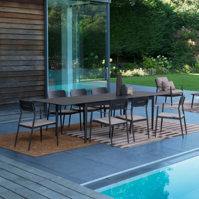 NEBULA Outdoor Dining Chair in Antracite - Bizzotto | Milola