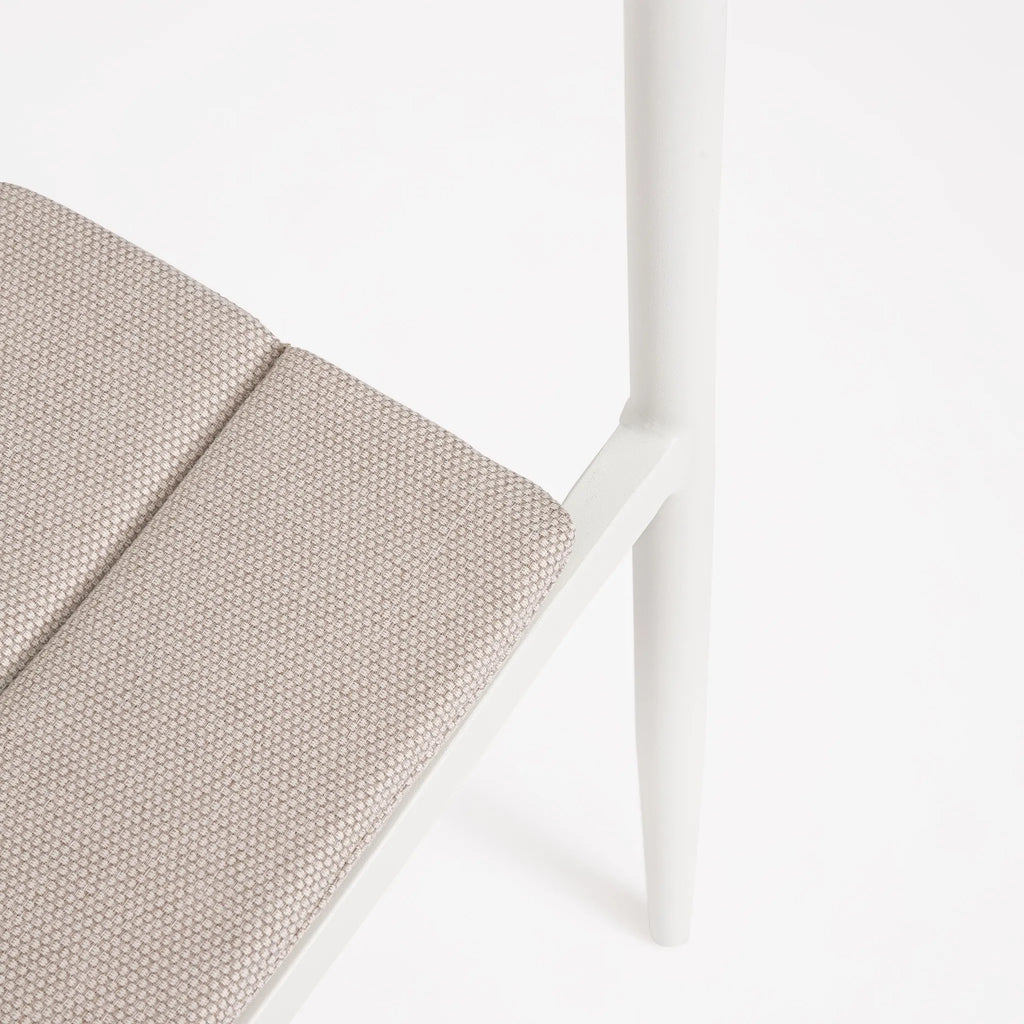 NEBULA Outdoor Dining Chair in White - Bizzotto | Milola