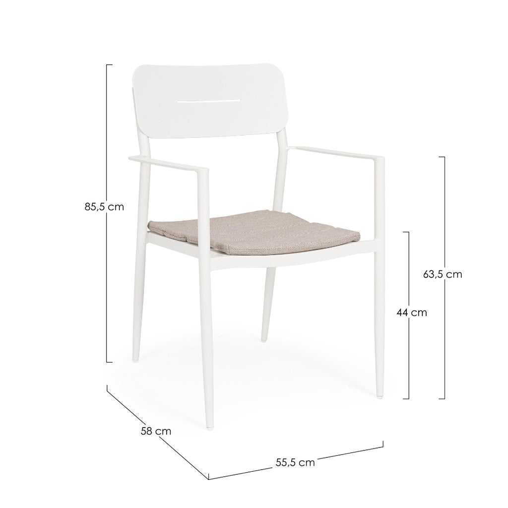 NEBULA Outdoor Dining Table Set Dimensions - Bizzotto | Milola