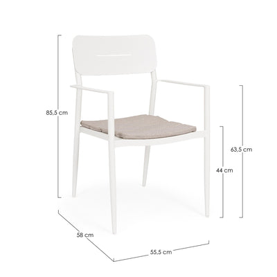 NEBULA Outdoor Dining Table Set Dimensions - Bizzotto | Milola