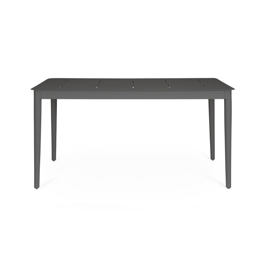 NEBULA Extendable Outdoor Table Set in Anthracite Aluminium - Bizzotto | Milola