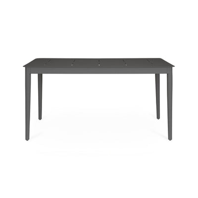 NEBULA Extendable Outdoor Table Set in Anthracite Aluminium - Bizzotto | Milola