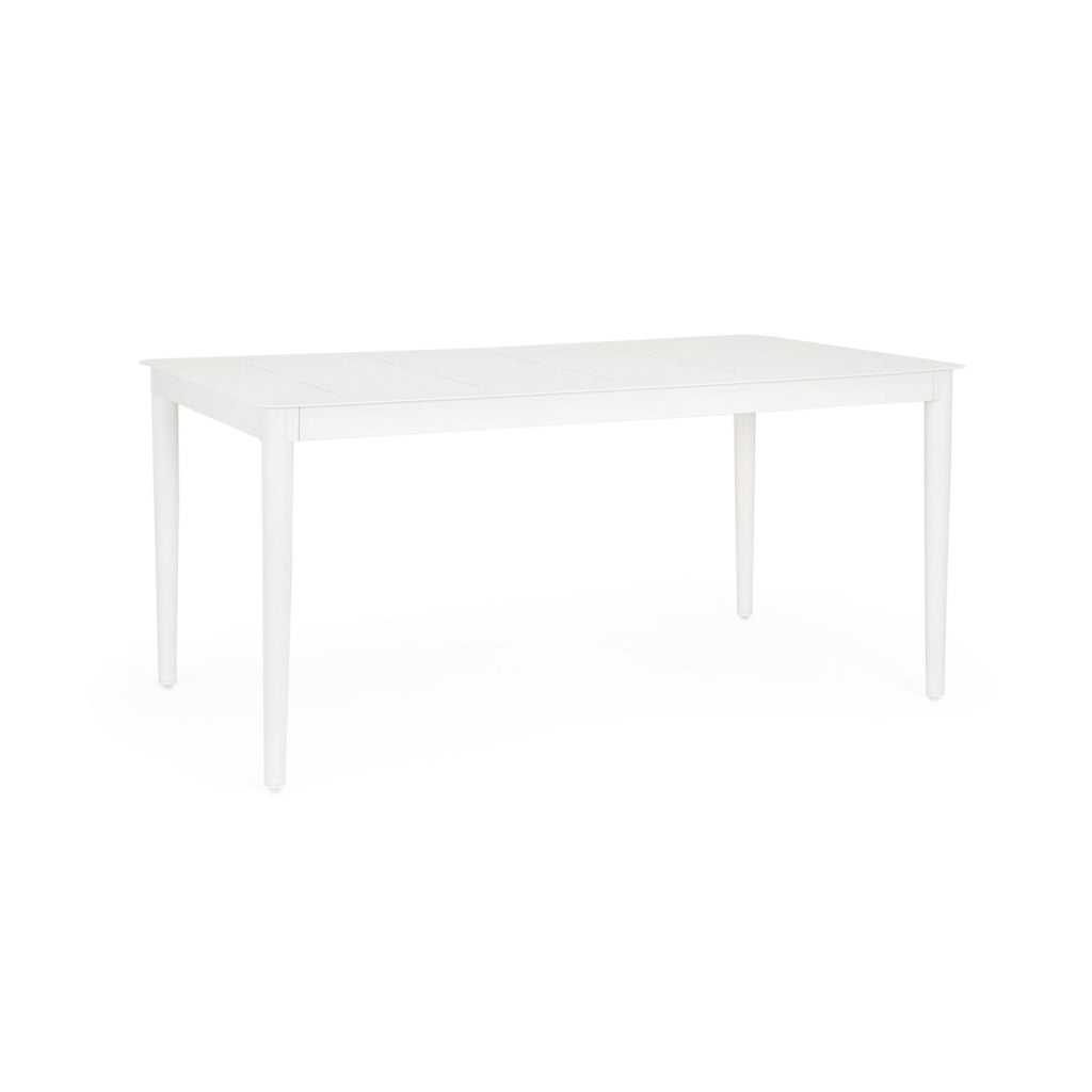 NEBULA Outdoor Dining Table Set in White Aluminium - Bizzotto | Milola