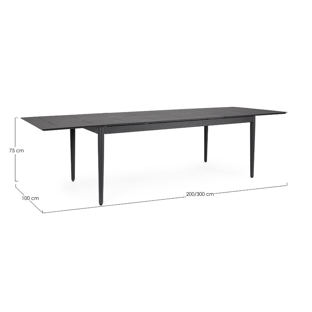 NEBULA Extendable Outdoor Table Set Dimensions - Bizzotto | Milola