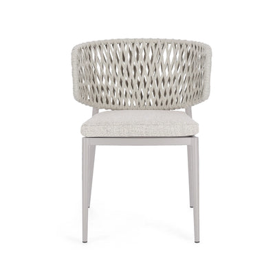 NOELIA Outdoor Dining Chair in Moon - Bizzotto | Milola