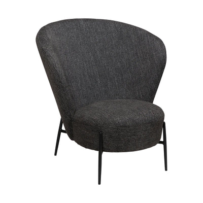 ORBIT Lounge Chair in Black Fabric - Danform | Milola