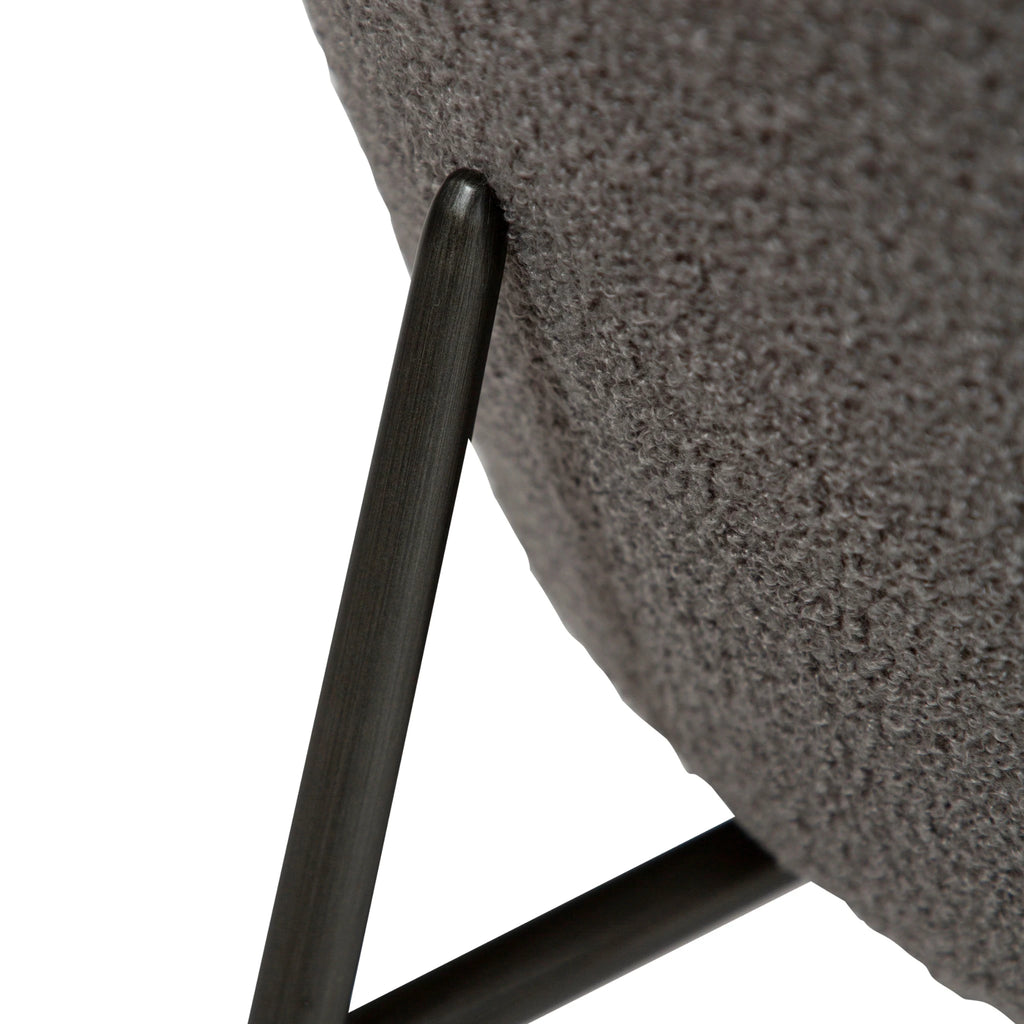 ORBIT Lounge Chair in Grey Fabric - Danform | Milola