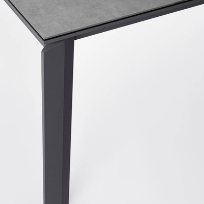 OTAVIO Ceramic Outdoor Extendable Dining Table in Anthracite Aluminium - Bizzotto | Milola