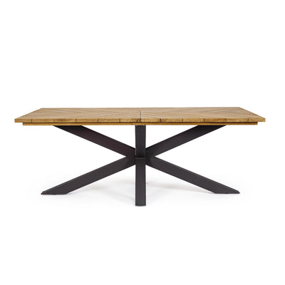 PALMDALE Outdoor Dining Table in Carbon - Bizzotto | Milola