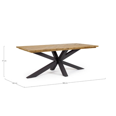 PALMDALE Outdoor Dining Table Dimensions - Bizzotto | Milola