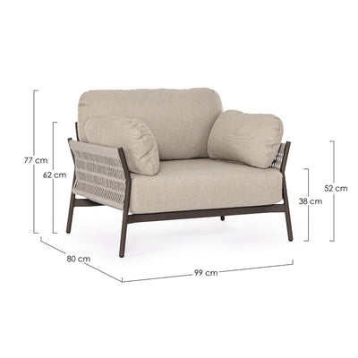 PARDIS Sofa Set Dimensions - Bizzotto | Milola