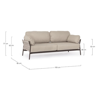 PARDIS Sofa Set Dimensions - Bizzotto | Milola