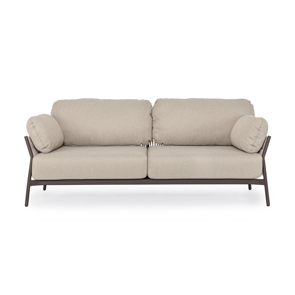 PARDIS Outdoor Sofa in Raven Black/Beige - Bizzotto | Milola