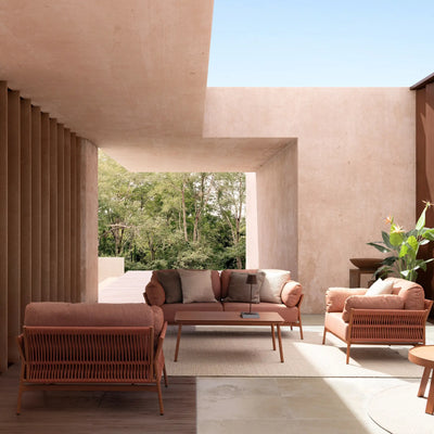 PARDIS Outdoor Sofa in Sierra Red - Bizzotto | Milola